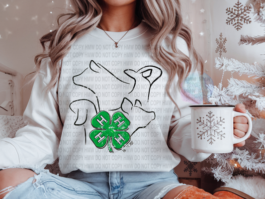 4H Animals Sweatshirt Special