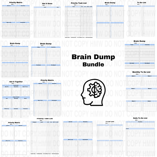 Brain Dump Digital Tracker