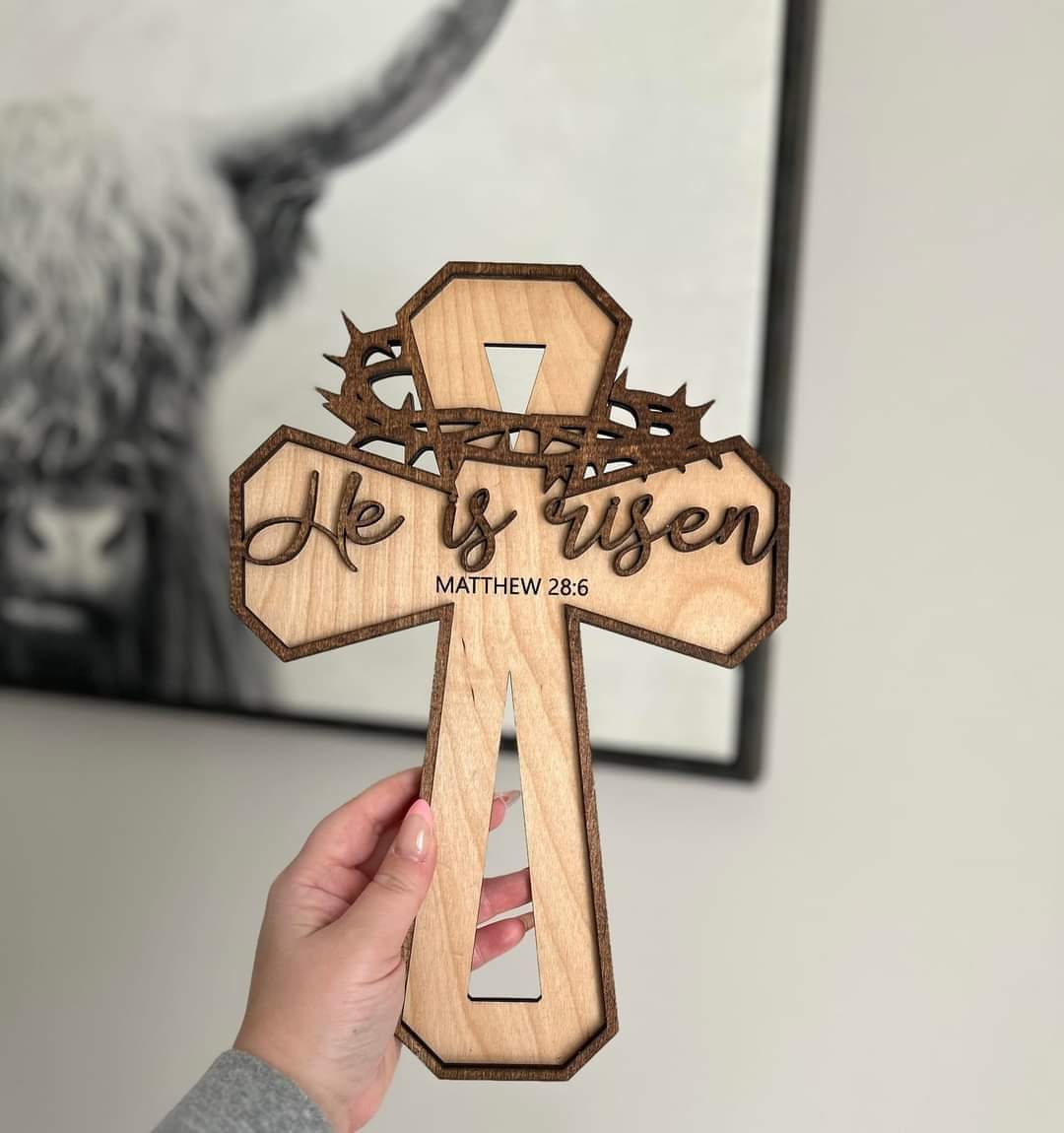 He is risen cross