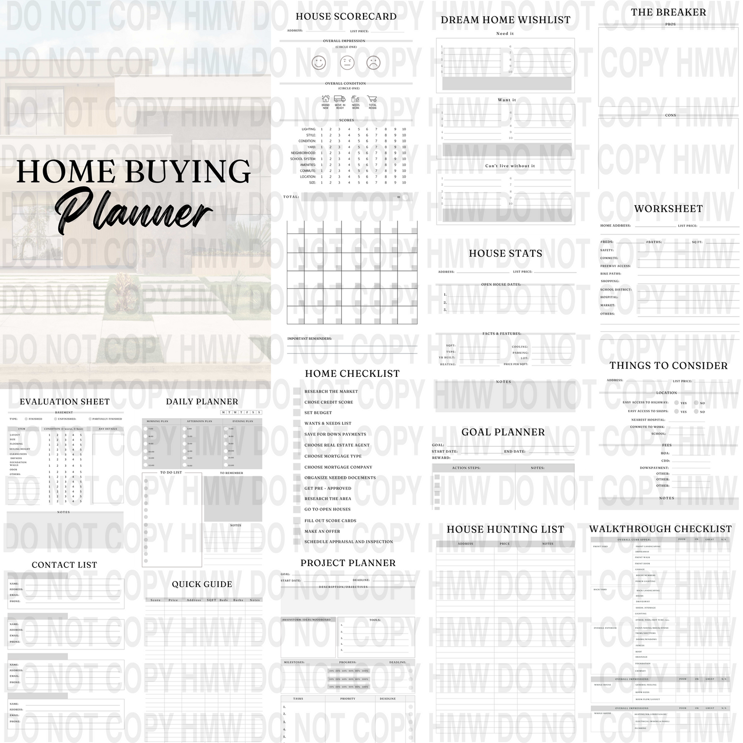 Home Buying Digital Planner