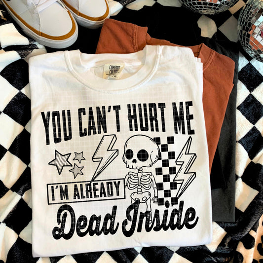 Dead Inside black ink tee