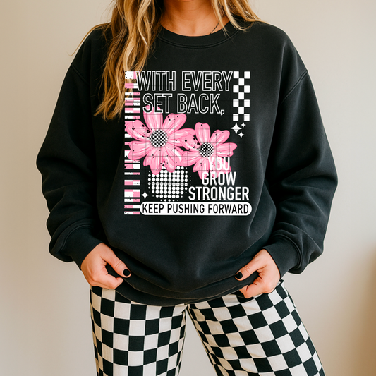 Set Back white accent Sweatshirt Special