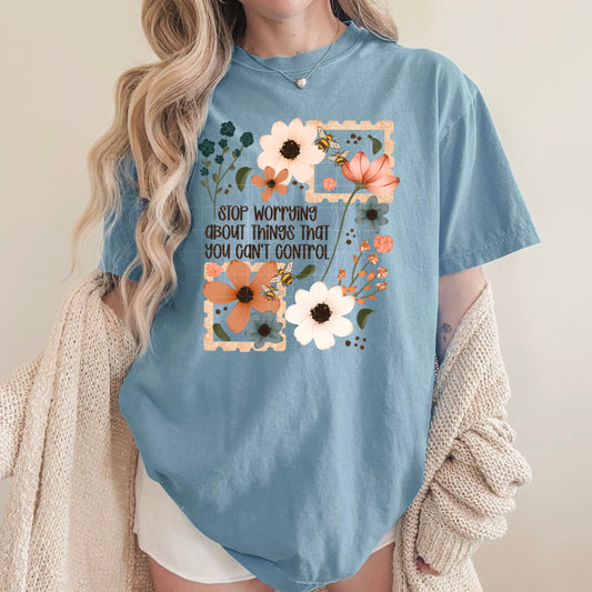 Stop Worrying Wildflower TEE