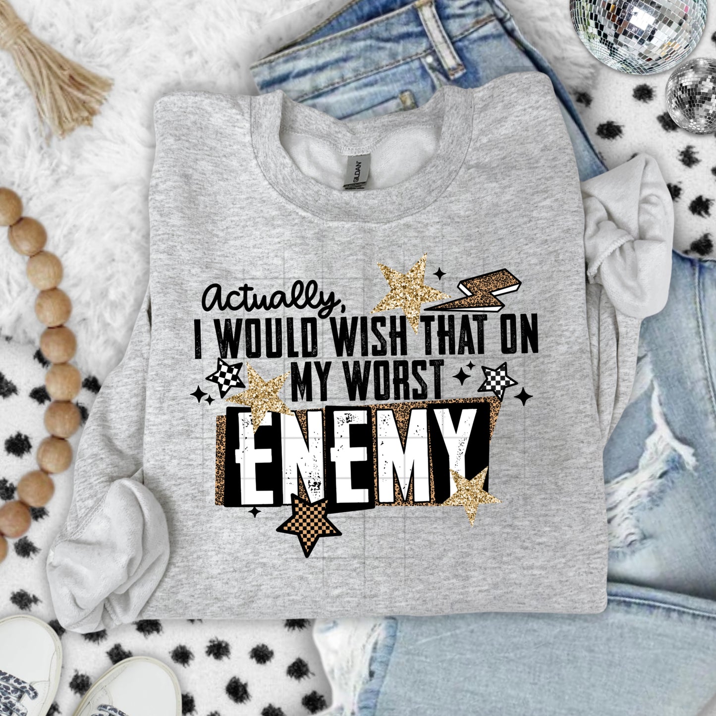 Worst Enemy Black ink Sweatshirt Special