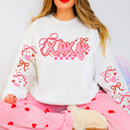 XOXO Bow with Sleeves Sweatshirt Special