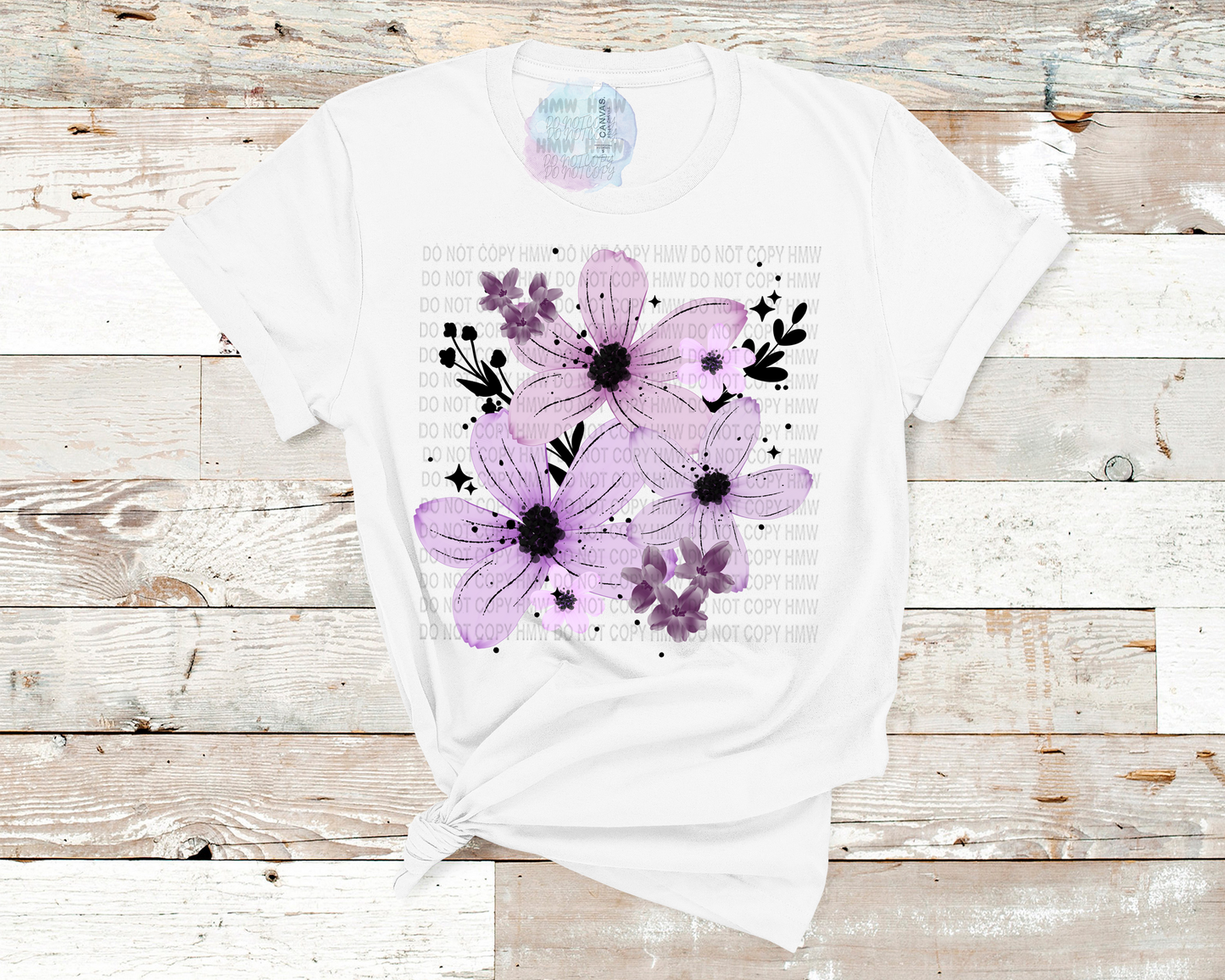 Purple Florals TEE