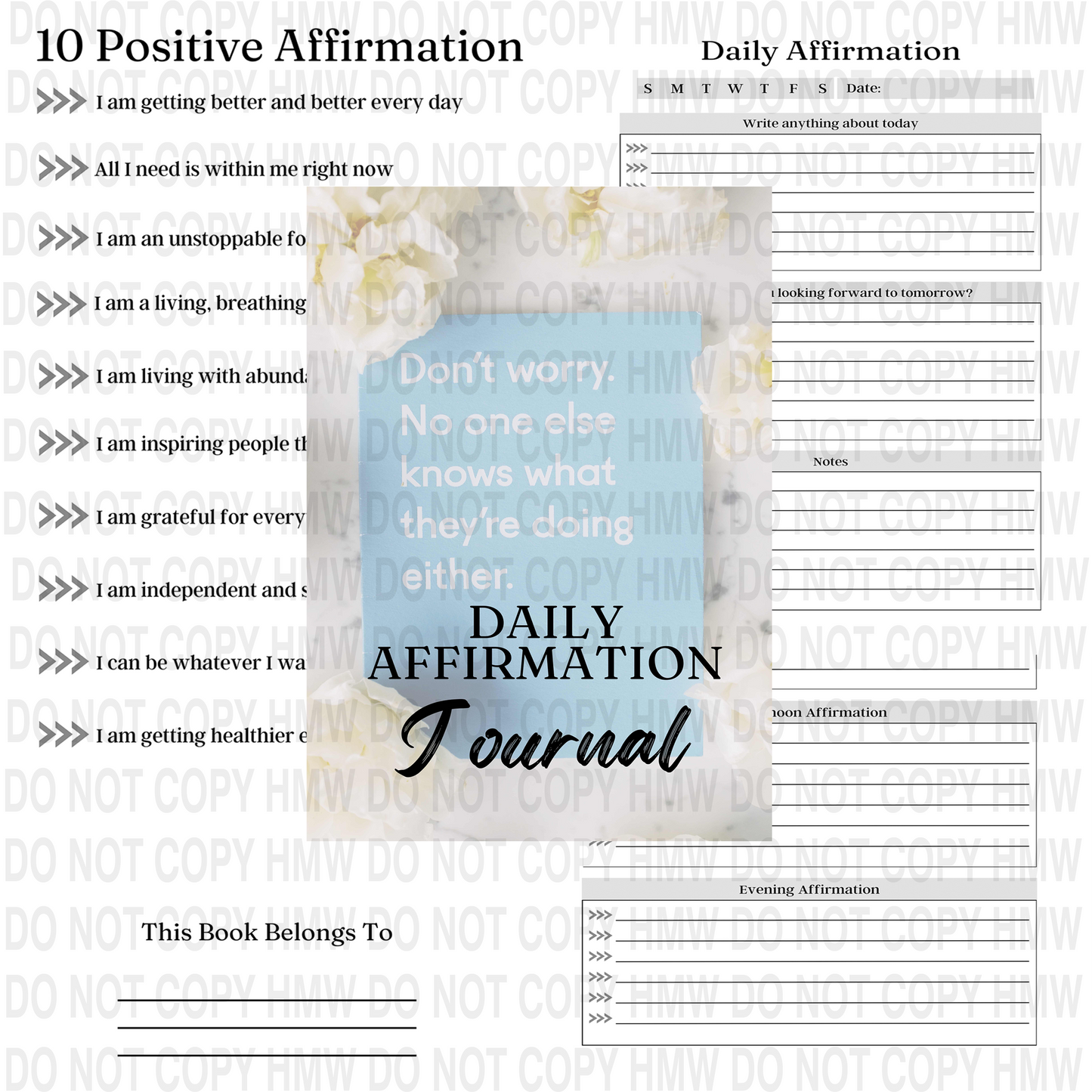 Daily Affirmation Digital Journal