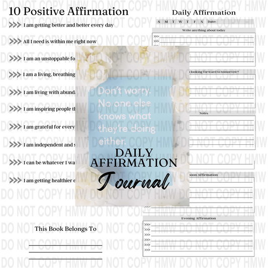 Daily Affirmation Digital Journal