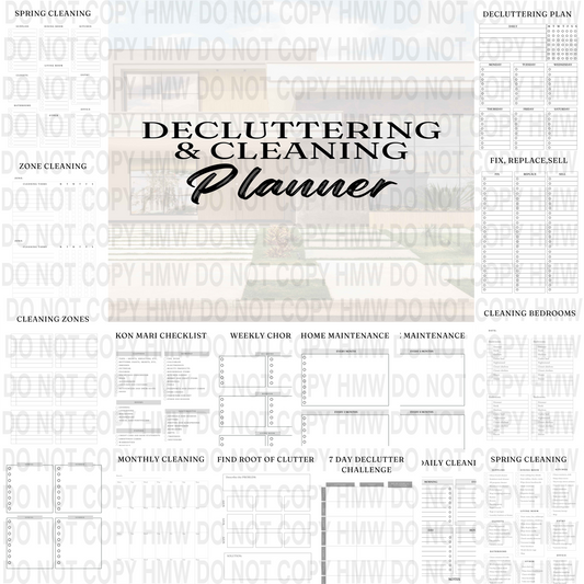 Declutter & Cleaning Digital Planner