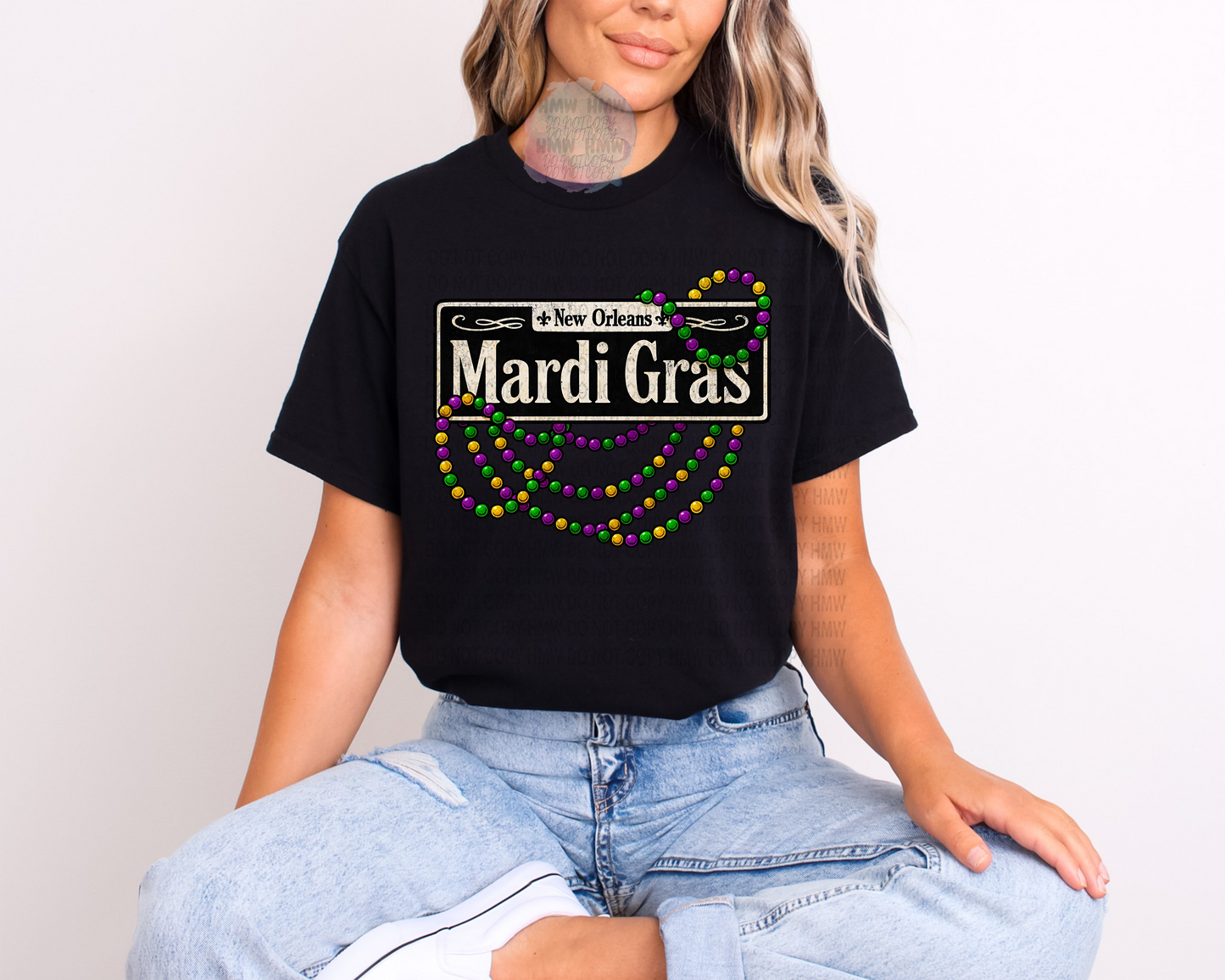 Mardi Gras Street Sign Tee