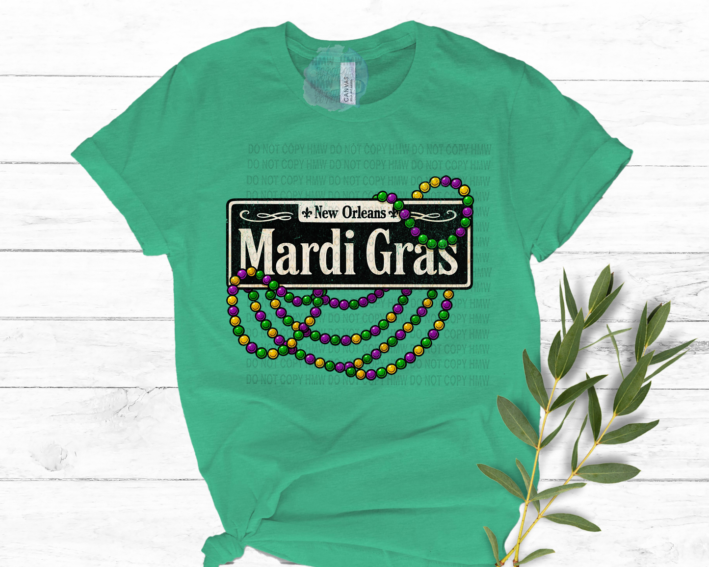 Mardi Gras Street Sign Tee