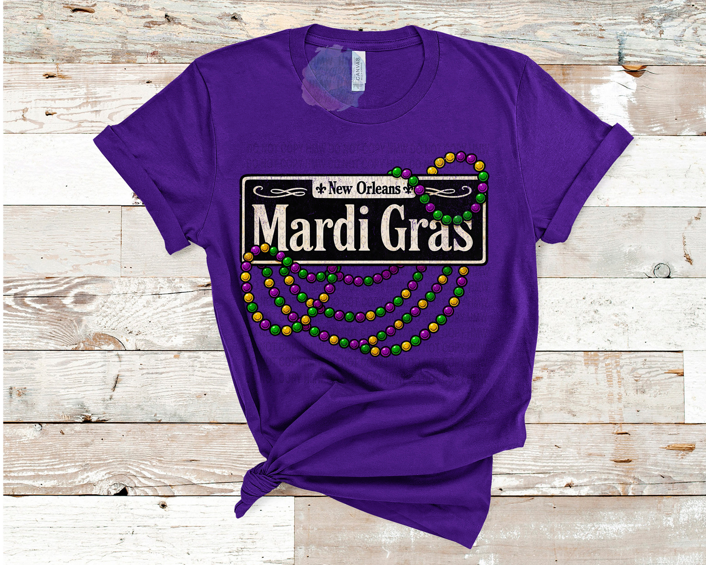 Mardi Gras Street Sign Tee