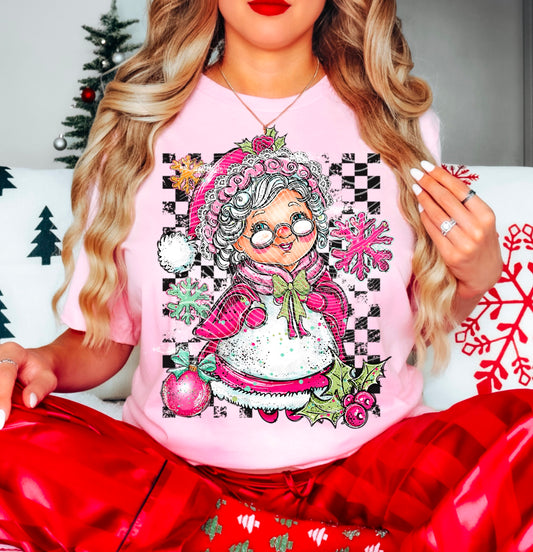 Doodle Mrs. Clause TEE